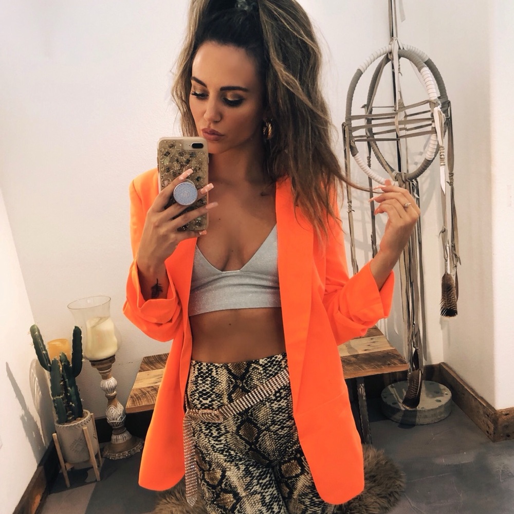 Getting Paid Blazer Neon Orange